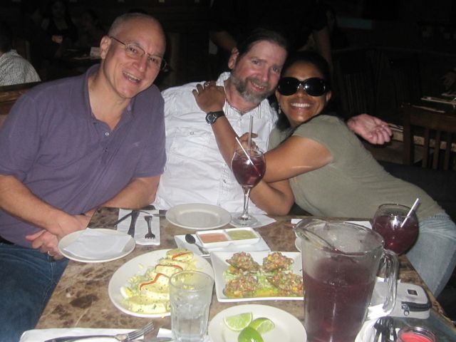 Gene and friends enjoy civiche in Puerto Rico