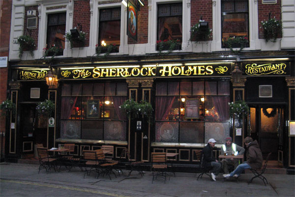 Sherlock Holmes Bar, in London, England.