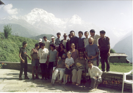 A group of people posing for a photo