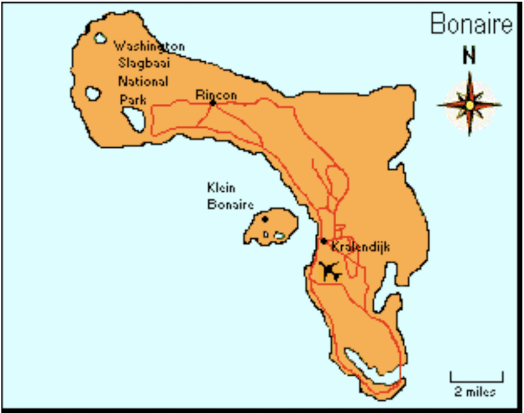 Map of Bonaire