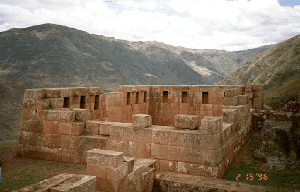 Ancient ruins from the city of Machu Pichu