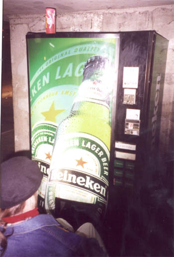 A beer vending machine