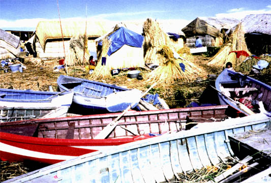 Canoes in a dock