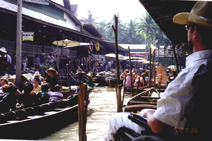 Floating Thailand market