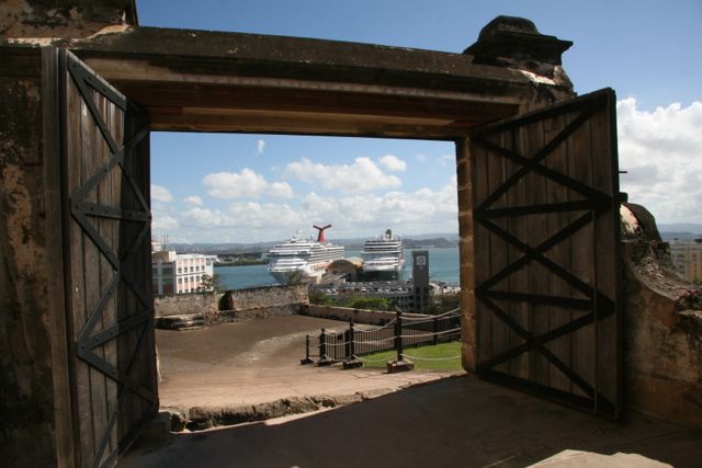 Top view of fort in Puerto Rico