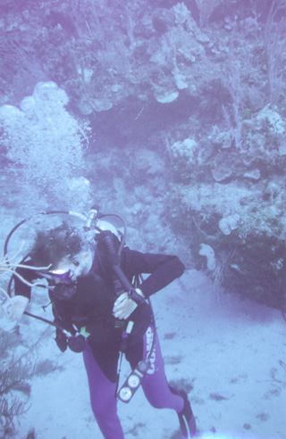 gene swimming underwater
