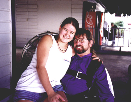 Gene smiles with Jennifer