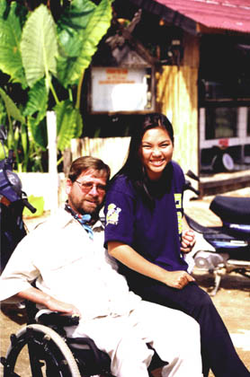 Gene smiles with Noi in Thailand