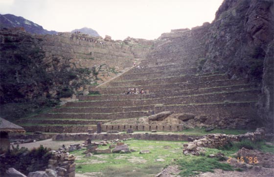 Giant terraces in Peru.