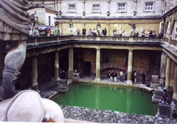 An ancient Roman style bath