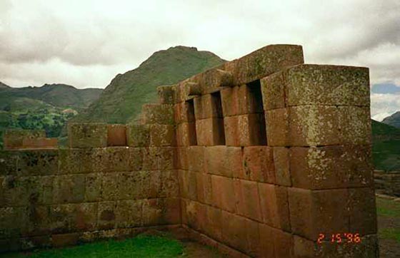 Ancient Peruvian stone structure