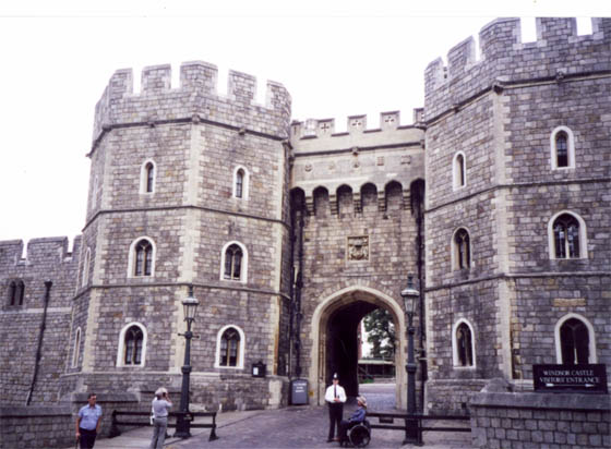 Windsor castle's grand entrance