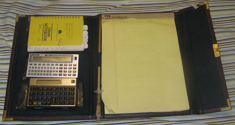 View of Gene's custom portable desk