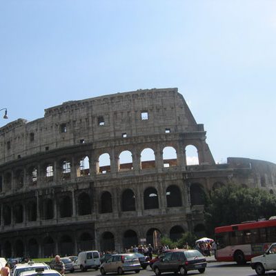 Colosseum, an oval amphitheatre, in Rome