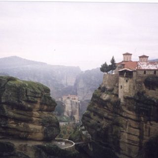 Monasteries built on top of the mountains