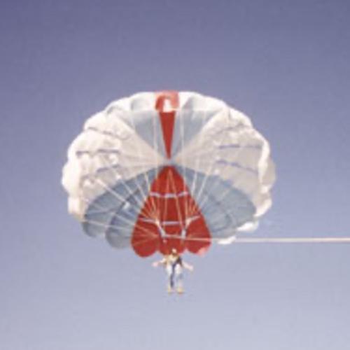 A parachute in the air